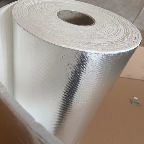 带铝箔硅酸铝陶瓷纤维纸耐高温隔热棉电子机械法兰密封隔热垫片 - 图0