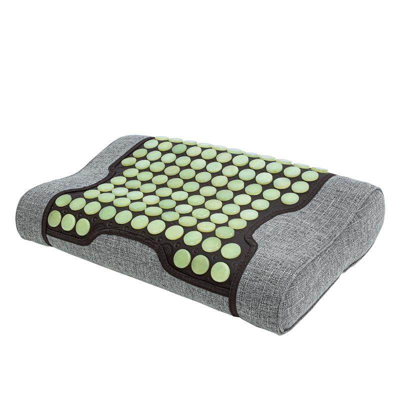 玉石枕头天然加热护颈岫YJL-Z-00玉锗托康玛琳椎健花草荞麦石磁礼,淘宝优惠券,粉丝福利购,淘宝优惠卷