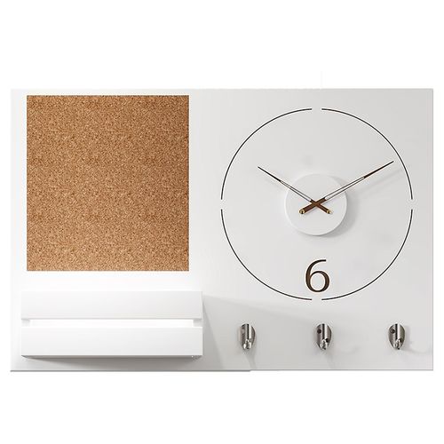 2024新款实木电表箱装饰画钟表现代配电箱挂钟遮挡时钟弱电盒带钟 - 图3