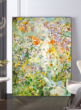 卧室diy数字油画填充填色手工手绘丙烯画花卉油彩画挂画儿童学画