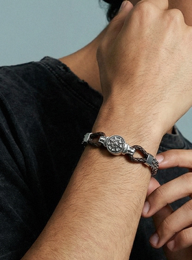 Zippo/之宝掌舵人手链男士编织原创设计小众简约百搭高级款礼物