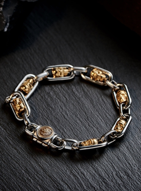 阿帕奇的黎明钛钢手链男士