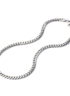 Zippo/之宝扁形古巴链男士素链简约百搭基础高级叠戴【自由搭配】