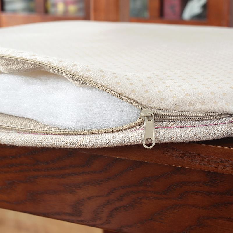 花瑞梦溪绣LJV实木餐靠靠垫餐椅椅靠垫餐椅垫全年加厚防滑定制 - 图1