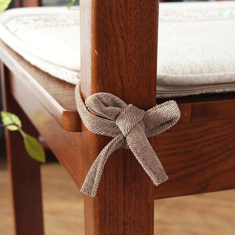 花瑞梦溪绣LJV实木餐靠靠垫餐椅椅靠垫餐椅垫全年加厚防滑定制 - 图3