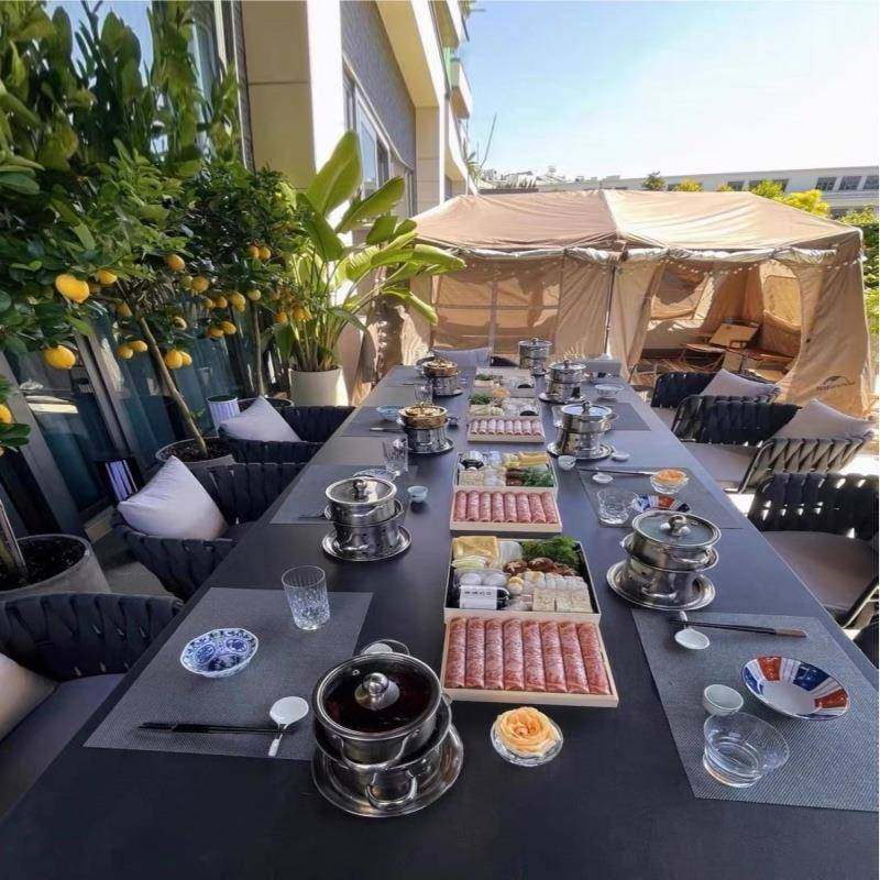 户外桌椅庭藤院别墅高室椅端外休闲藤花园阳台岩板餐桌露台编syg-,淘宝优惠券,粉丝福利购,淘宝优惠卷