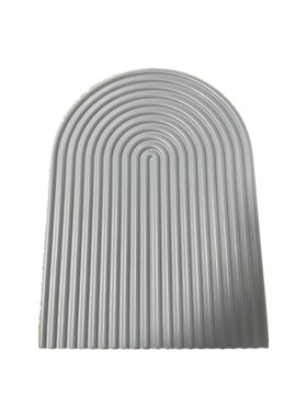 北欧简约样板间厨房展厅软装实木水波纹点心托盘餐盘砧板拍照道具