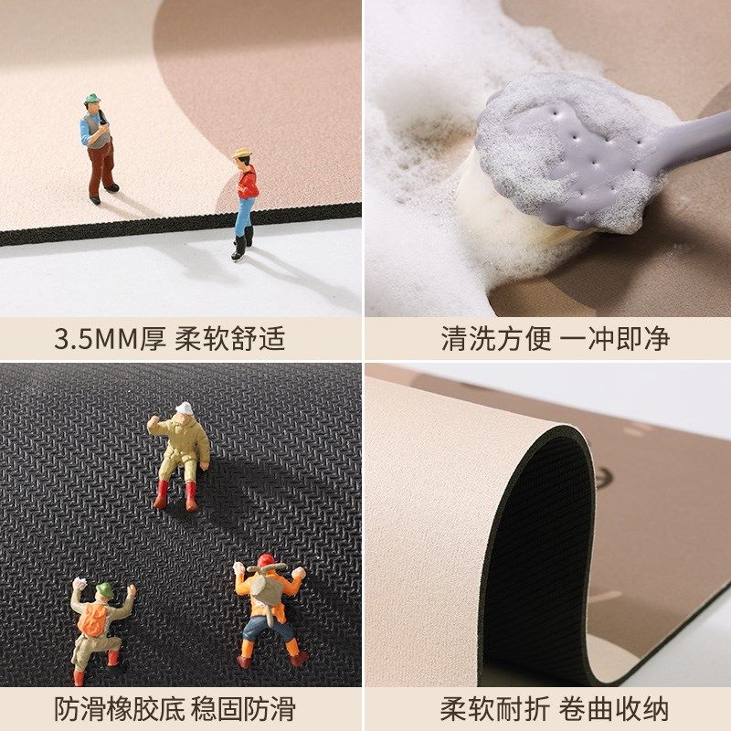 厨房专用地垫防滑防油可擦免洗硅藻泥吸水垫门口耐脏垫子防水地毯,淘宝优惠券,粉丝福利购,淘宝优惠卷