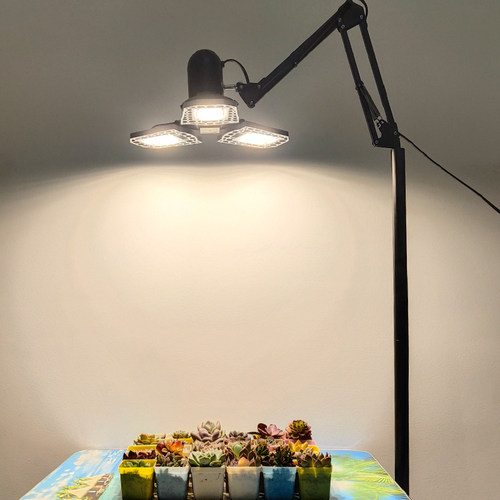 植物生长灯光源led全光谱多肉灯种植灯家用上色防徒植物补光灯架 - 图0