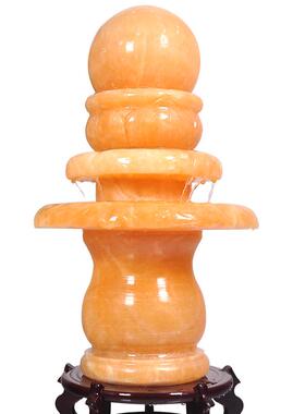 透光流水球中号圆球假山开业石材摆件喷泉装饰客厅转动礼品流水球