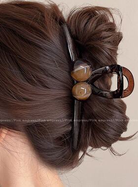 发夹女后脑勺2026新款大号头发抓夹发量多鲨鱼夹子头饰高级感发卡