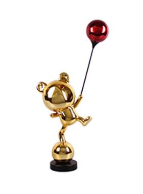 落地电杂技卡通雕摆塑件样板房玄关客厅视柜地台装饰气球熊创RVX