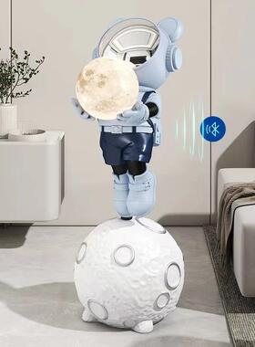 轻奢创茶意宇航员电视柜柜床饰头几夜灯落PGU地摆件家居装品礼物