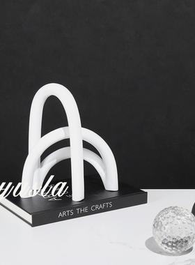 简约意式装饰品客厅电视柜餐关厅FXU柜软酒店民宿样板间玄柜摆件