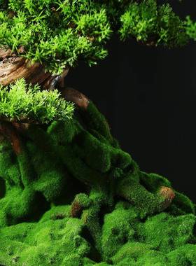 厅新中式仿真迎客松客办公室大松摆件绿部植装饰售楼装M00146饰罗