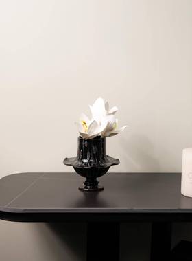 法式中古花瓶高级主感纹理小花器复古衷义摆件摆花艺折GT-B055装