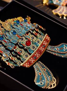 北京国博孝皇后15462652凤冠木端贴质磁冰箱高颜值旅游纪念品收藏