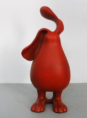 现代艺术AEZ脂白色长兔子摆树售件样板房楼处客厅儿耳童房软装饰