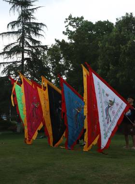 七色2米三角龙凤旗古姓战旗武术表演旗氏代旗景区龙舟旗帜咨询客