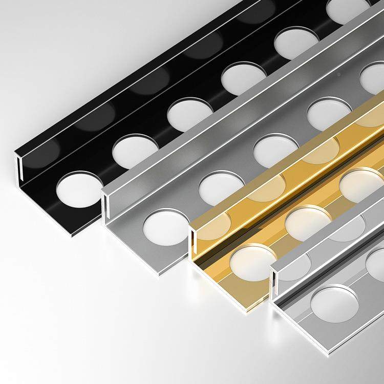 条不锈钢瓷砖L包型收边极窄地砖EUK分割直角地条板边压条封边装饰,淘宝优惠券,粉丝福利购,淘宝优惠卷