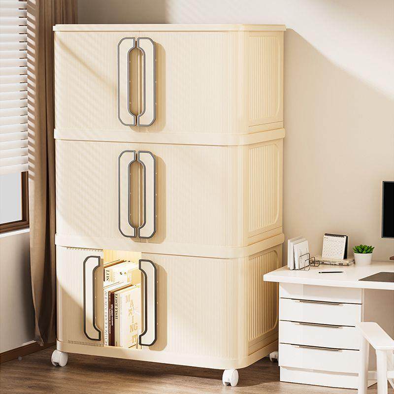 衣服收纳柜折叠收纳箱用尘客家厅卧多层无品牌/防免安装储物柜零,淘宝优惠券,粉丝福利购,淘宝优惠卷