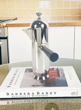 样板锈居间酒店现代轻奢不钢几水壶摆件茶咖啡壶茶壶客厅家02232