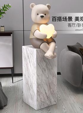意熊摆件乔客厅电视柜面家IBH居装饰品玄关沙发旁灯饰迁新居桌创
