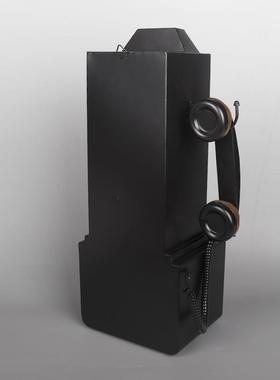 古老式挂墙电复机6001模型服装店酒吧橱窗话饰装饰品壁摆件摄影道