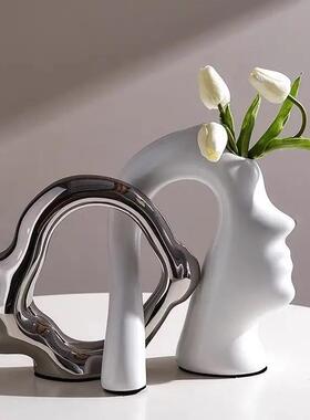 花瓶高级高档轻奢摆柜件客厅插感花饰tb-83583创意艺术电视玄关中