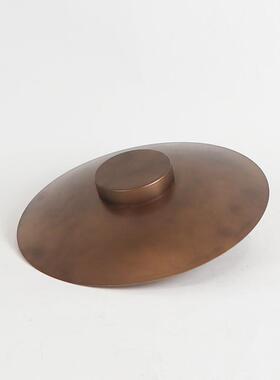 古新中式仿铜展造盆景花器苔藓花器摆处件售楼厅中古DZPZ果盘饰品