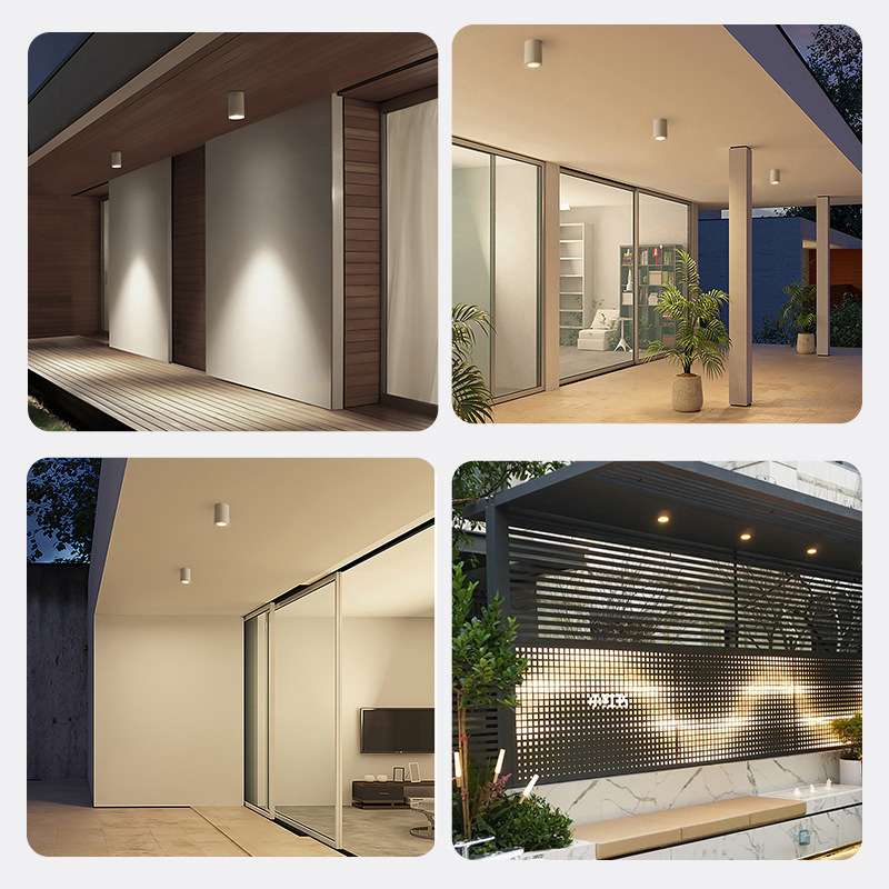 Led waterproof surface mounted downlight outdoor shop door balcony terrace bathroom hotel canopy swimming pool outdoor spotlight
