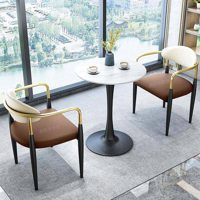 意式轻奢久坐家用餐椅酒店餐厅餐桌凳子靠背洽谈商用饭店实木桌,淘宝优惠券,粉丝福利购,淘宝优惠卷