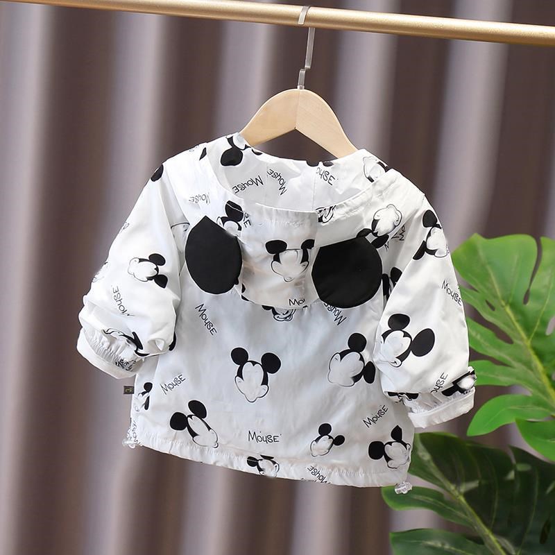 外套女春秋夹克儿童卡通连帽开衫小童可爱风衣薄款男女宝宝上衣潮 - 图2