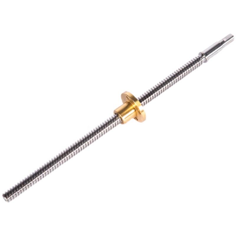 0梯形丝杆t定做t杆型丝杆TR8-100螺母套装t4-10梯形丝法兰螺母套 - 图0