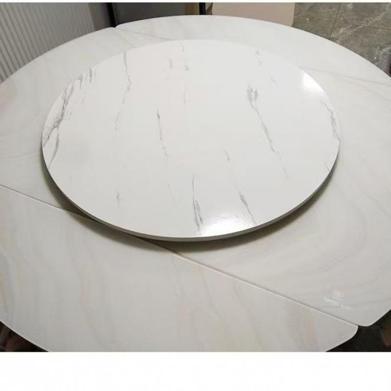 圆形餐桌转盘木质旋转圆盘简约饭桌展台大圆桌面酒店家用盆景底座 - 图1