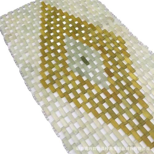 天10065然岫玉枕面垫玉石枕帘颈冰凉玉枕巾玉石保健枕头眼罩罩清 - 图3