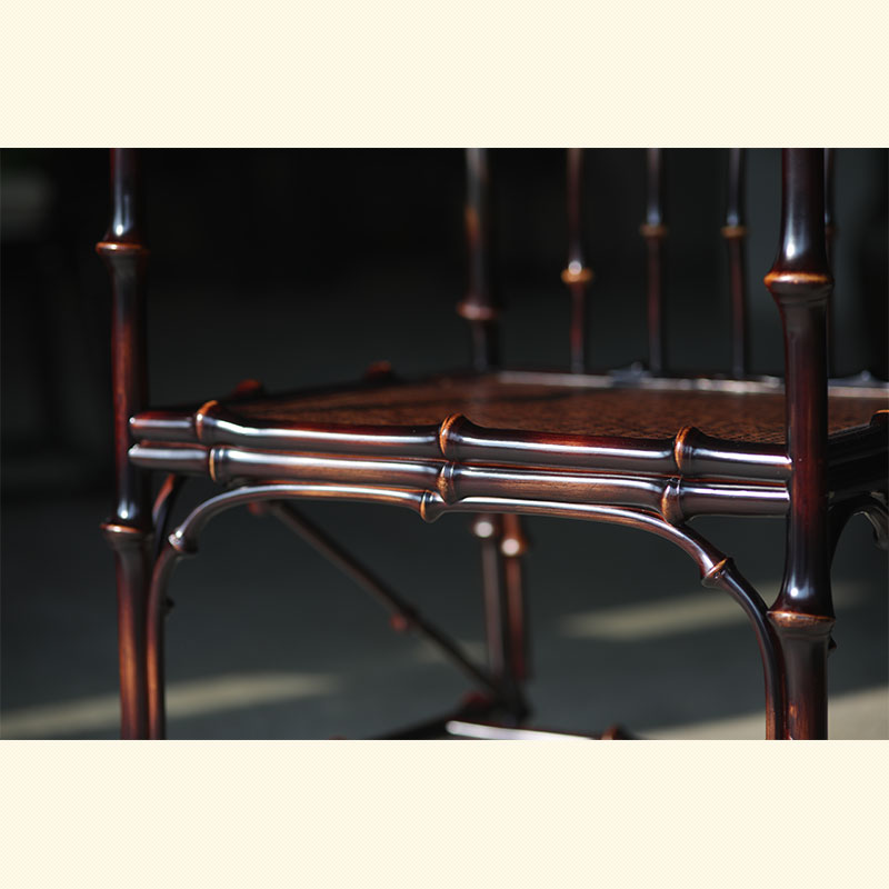 明式圈椅手工手作竹实木原筇竹扶手椅仿古中式休闲椅古典靠背客椅 - 图1