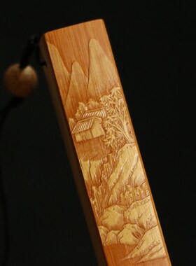 东阳名家戚挺飞本工存放十年以上玉竹老料纯手工非遗留青雕刻把件