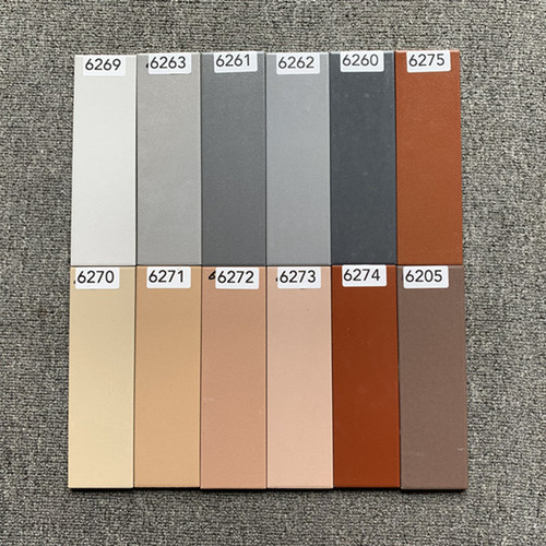 哑光平面山水纹外墙条砖 别墅墙砖60200平面瓷质通体砖室外砖 - 图0