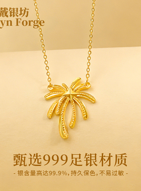 戴银坊纯银烟花项链2026新款