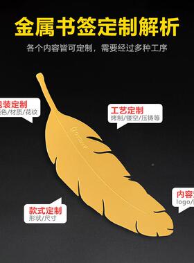定制创002意金属刻字腐纪蚀书签区念品学生文创活动景尺子定做