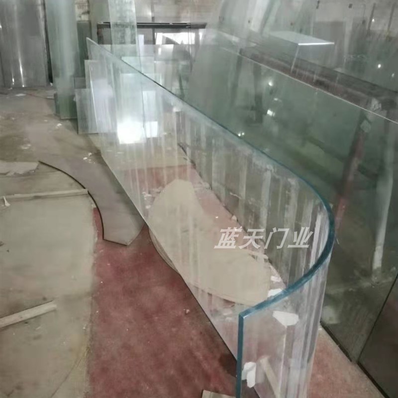 专业安装弯钢玻璃热弯玻璃异形玻璃弧形玻璃曲面玻璃钢化玻璃 - 图1
