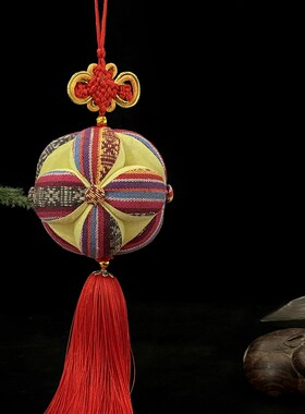 绣蕴坊广西靖西 幼儿软球 柔性丝棉绣球广西壮族手工艺品挂件