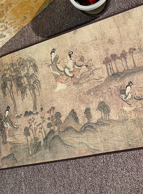 晋顾恺之洛神赋图卷画心长卷微喷古画国画高清复制原版山水画卷轴