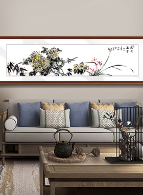 花开富贵牡丹花国画花鸟画中式客厅装饰画卧室床头挂画纯手绘真迹