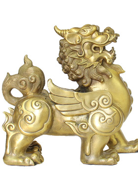 铜貔貅摆件大号貔貅摆件一对客厅皮丘办公室装饰品