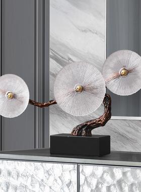 关高档轻奢创意摇发财树摆件客厅树玄电视柜桌面16030035高长型家