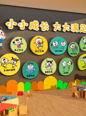幼儿园墙面装饰走廊环创主题成品文化托管小班教室机构中心形象贴