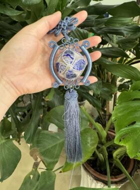 广西靖西市4cm苗族银绣球工艺品挂件工艺品