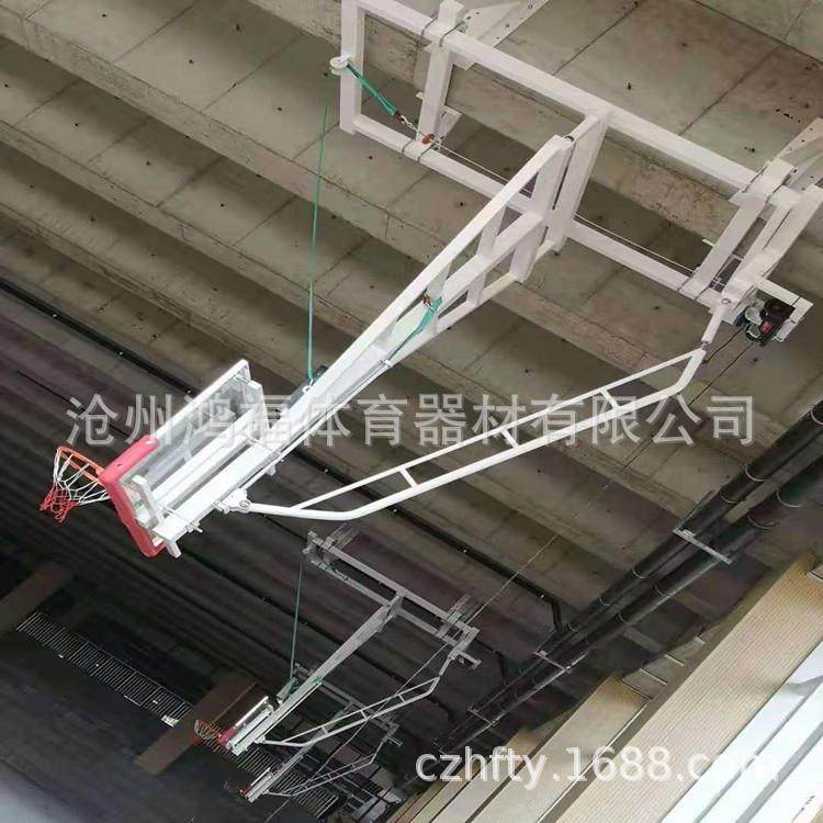 包邮包安装电动遥控悬空吊挂式升降折叠凹箱平箱篮球架多功能,淘宝优惠券,粉丝福利购,淘宝优惠卷